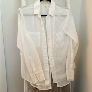 Cloth & Stone White Button-Up Shirt